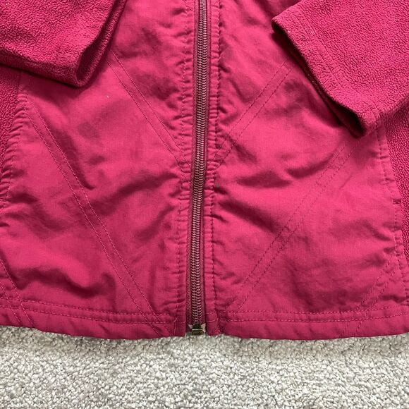 Columbia Jacket Womens Small Pink Magenta Soft Fleece Full Zip Hiking Outdoor - Picture 11 of 16